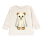 Watercolor Ghost Bear - Kids Youth Long Sleeve Tee and Kids Toddler Long Sleeve Tee