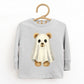 Watercolor Ghost Bear - Kids Youth Long Sleeve Tee and Kids Toddler Long Sleeve Tee
