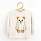 Watercolor Ghost Bear - Kids Youth Long Sleeve Tee and Kids Toddler Long Sleeve Tee
