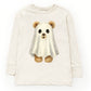 Watercolor Ghost Bear - Kids Youth Long Sleeve Tee and Kids Toddler Long Sleeve Tee