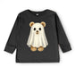 Watercolor Ghost Bear - Kids Youth Long Sleeve Tee and Kids Toddler Long Sleeve Tee