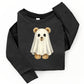 Watercolor Ghost Bear - Kids Youth Long Sleeve Tee and Kids Toddler Long Sleeve Tee