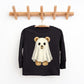 Watercolor Ghost Bear - Kids Youth Long Sleeve Tee and Kids Toddler Long Sleeve Tee