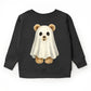 Watercolor Ghost Bear - Kids Toddler Sweatshirt and Kids Youth Sweatshirt