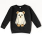 Watercolor Ghost Bear - Kids Toddler Sweatshirt and Kids Youth Sweatshirt