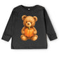 Watercolor Pumpkin Bear - Kids Toddler Long Sleeve Tee and Kids Youth Long Sleeve Tee