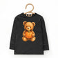 Watercolor Pumpkin Bear - Kids Toddler Long Sleeve Tee and Kids Youth Long Sleeve Tee
