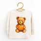 Watercolor Pumpkin Bear - Kids Toddler Long Sleeve Tee and Kids Youth Long Sleeve Tee
