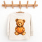 Watercolor Pumpkin Bear - Kids Toddler Long Sleeve Tee and Kids Youth Long Sleeve Tee