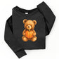 Watercolor Pumpkin Bear - Kids Toddler Long Sleeve Tee and Kids Youth Long Sleeve Tee