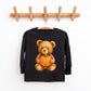 Watercolor Pumpkin Bear - Kids Toddler Long Sleeve Tee and Kids Youth Long Sleeve Tee