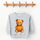 Watercolor Pumpkin Bear - Kids Youth Sweatshirt and Kids Toddler Sweatshirt