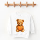 Watercolor Pumpkin Bear - Kids Youth Sweatshirt and Kids Toddler Sweatshirt
