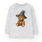 Watercolor Witchy Bear - Kids Toddler Long Sleeve Tee and Kids Youth Long Sleeve Tee