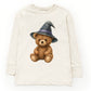 Watercolor Witchy Bear - Kids Toddler Long Sleeve Tee and Kids Youth Long Sleeve Tee