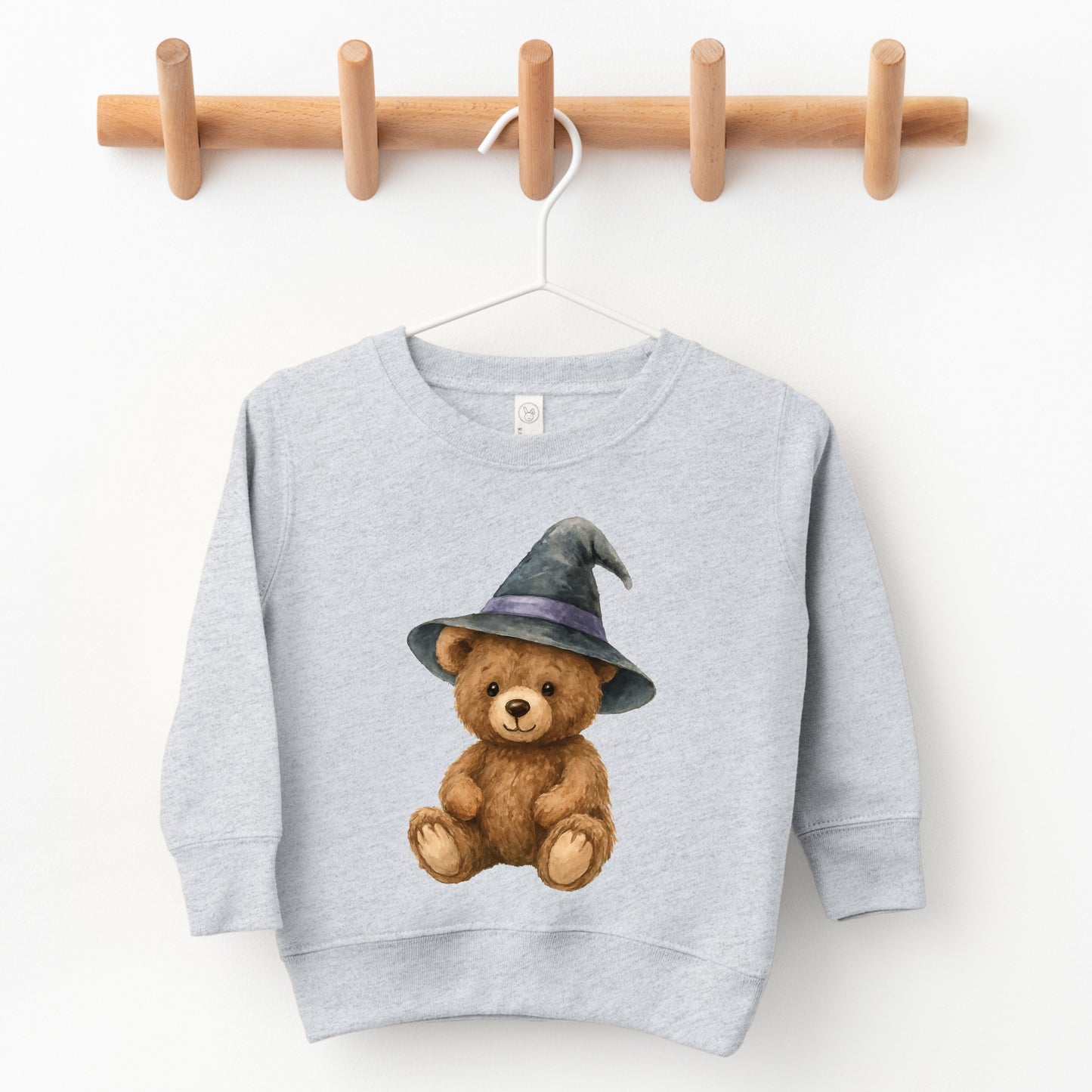 Watercolor Witchy Bear - Kids Youth Sweatshirt and Kids Toddler Sweatshirt