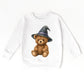 Watercolor Witchy Bear - Kids Youth Sweatshirt and Kids Toddler Sweatshirt