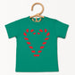 Candy Cane Heart - Youth Short Sleeve Graphic T-Shirt and Toddler Short Sleeve Graphic T-Shirt