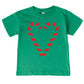 Candy Cane Heart - Youth Short Sleeve Graphic T-Shirt and Toddler Short Sleeve Graphic T-Shirt