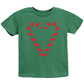 Candy Cane Heart - Youth Short Sleeve Graphic T-Shirt and Toddler Short Sleeve Graphic T-Shirt