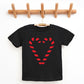 Candy Cane Heart - Youth Short Sleeve Graphic T-Shirt and Toddler Short Sleeve Graphic T-Shirt
