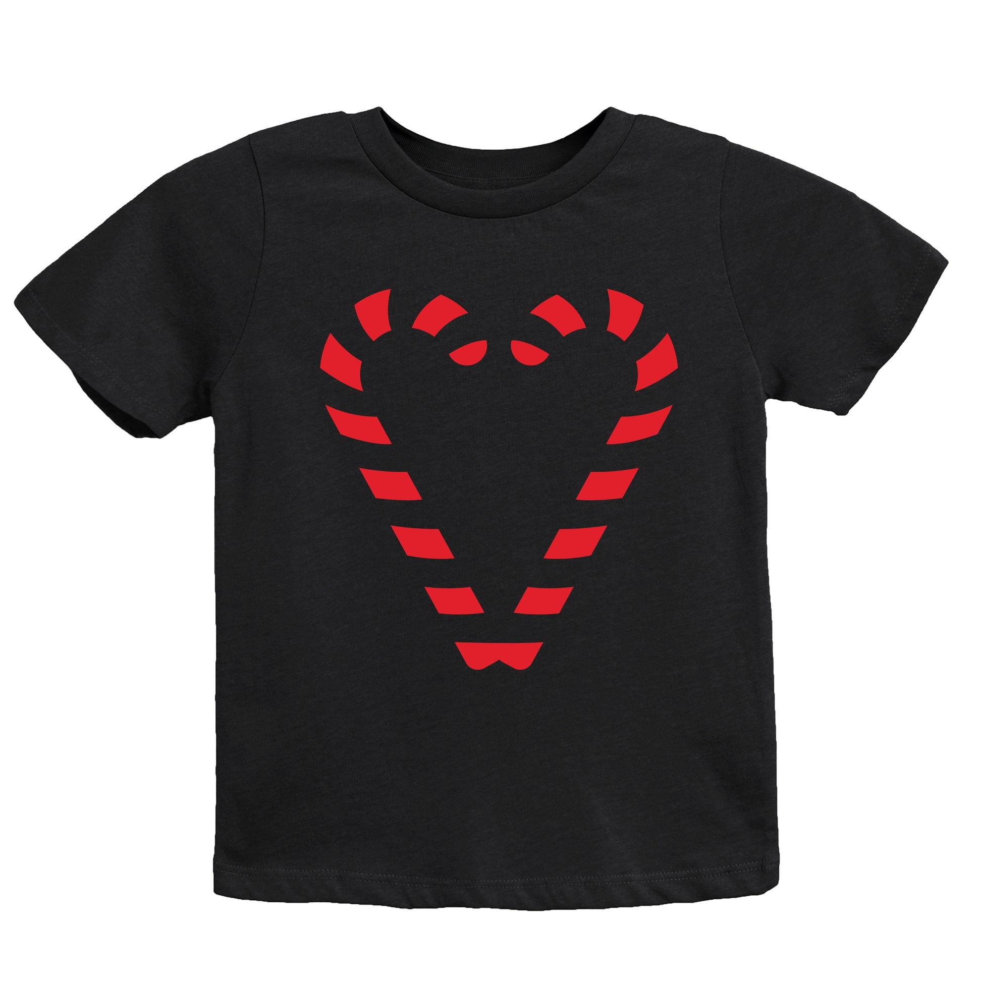 Candy Cane Heart - Youth Short Sleeve Graphic T-Shirt and Toddler Short Sleeve Graphic T-Shirt