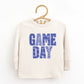Game Day Blue Checkered - Kids Toddler Long Sleeve Graphic Tee and Kids Youth Long Sleeve Graphic T-Shirt