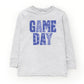 Game Day Blue Checkered - Kids Toddler Long Sleeve Graphic Tee and Kids Youth Long Sleeve Graphic T-Shirt