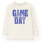 Game Day Blue Checkered - Kids Toddler Long Sleeve Graphic Tee and Kids Youth Long Sleeve Graphic T-Shirt
