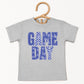 Game Day Blue Checkered - Kids Youth Short Sleeve Graphic T-Shirt and Toddler Short Sleeve Graphic T-Shirt