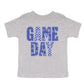 Game Day Blue Checkered - Kids Youth Short Sleeve Graphic T-Shirt and Toddler Short Sleeve Graphic T-Shirt