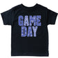 Game Day Blue Checkered - Kids Youth Short Sleeve Graphic T-Shirt and Toddler Short Sleeve Graphic T-Shirt