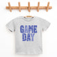 Game Day Blue Checkered - Kids Youth Short Sleeve Graphic T-Shirt and Toddler Short Sleeve Graphic T-Shirt