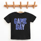 Game Day Blue Checkered - Kids Youth Short Sleeve Graphic T-Shirt and Toddler Short Sleeve Graphic T-Shirt