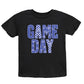 Game Day Blue Checkered - Kids Youth Short Sleeve Graphic T-Shirt and Toddler Short Sleeve Graphic T-Shirt
