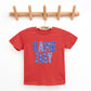 Game Day Blue Checkered - Kids Youth Short Sleeve Graphic T-Shirt and Toddler Short Sleeve Graphic T-Shirt