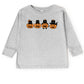 Four Black Cats Pumpkins - Toddler Long Sleeve Graphic Tee and Youth Long Sleeve Graphic T-Shirt