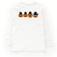 Four Black Cats Pumpkins - Toddler Long Sleeve Graphic Tee and Youth Long Sleeve Graphic T-Shirt