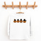 Four Black Cats Pumpkins - Toddler Long Sleeve Graphic Tee and Youth Long Sleeve Graphic T-Shirt