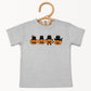 Four Black Cats Pumpkins - Youth Short Sleeve Graphic T-Shirt and Toddler Short Sleeve Graphic T-Shirt