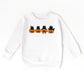 Four Black Cats Pumpkins - Toddler Graphic Sweatshirt and Youth Graphic Sweatshirt