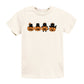 Four Black Cats Pumpkins - Youth Short Sleeve Graphic T-Shirt and Toddler Short Sleeve Graphic T-Shirt