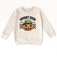 Spooky Dude Checkered Pumpkin - Toddler Graphic Sweatshirt and Youth Graphic Sweatshirt