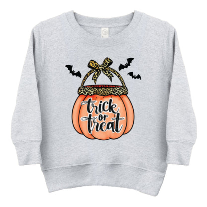 Trick of Treat Pumpkin - Toddler Graphic Sweatshirt and Youth Graphic Sweatshirt