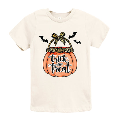 Trick of Treat Pumpkin - Youth Short Sleeve Graphic T-Shirt and Toddler Short Sleeve Graphic T-Shirt