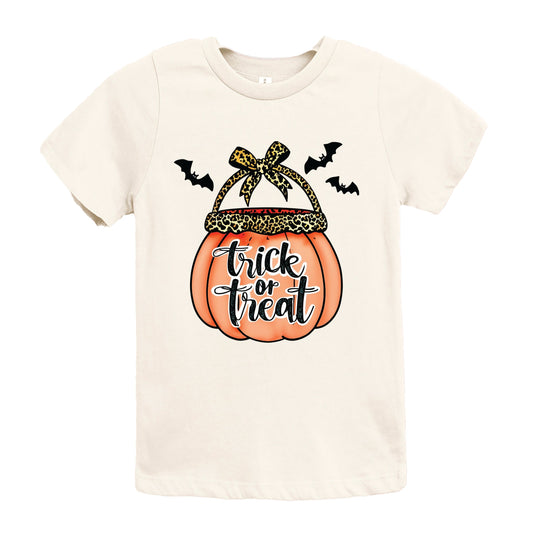Trick of Treat Pumpkin - Youth Short Sleeve Graphic T-Shirt and Toddler Short Sleeve Graphic T-Shirt