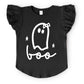 Boo Ghost Bow - Flutter Sleeve Tee