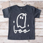 Boo Ghost Bow - Youth Short Sleeve Graphic T-Shirt and Toddler Short Sleeve Graphic T-Shirt