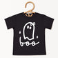 Boo Ghost Bow - Youth Short Sleeve Graphic T-Shirt and Toddler Short Sleeve Graphic T-Shirt