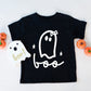 Boo Ghost Bow - Youth Short Sleeve Graphic T-Shirt and Toddler Short Sleeve Graphic T-Shirt